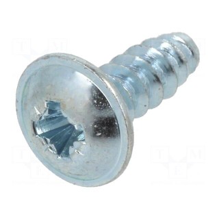 Screw | for plastic | with flange | 3.5x8 | Head: button | Phillips | PH2