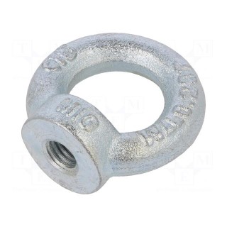 Lifting eye nut | eye | M10 | steel | Plating: zinc | DIN 582 | 25mm
