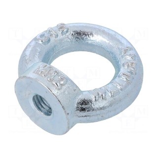 Lifting eye nut | eye | M12 | steel | Plating: zinc | DIN: 582 | 30mm