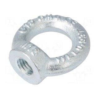 Lifting eye nut | eye | M18 | steel | Plating: zinc | DIN 582 | 40mm