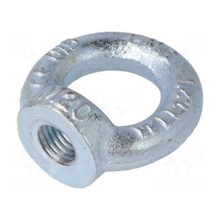 Lifting eye nut | eye | M20 | steel | Plating: zinc | DIN 582 | 40mm