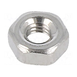 Nut | hexagonal | M2,5 | A2 stainless steel | H: 2mm | Pitch: 0,45 | 5mm