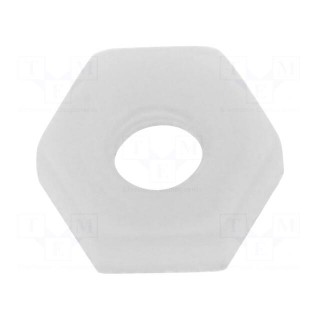 Nut | hexagonal | M2 | polyamide | H: 1.4mm | 4mm