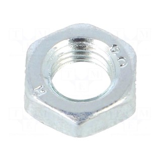 Nut | hexagonal | M6 | 0.75 | steel | Plating: zinc | H: 3.2mm | 10mm