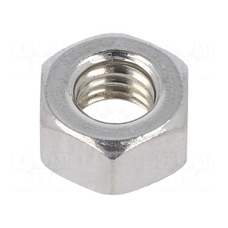 Nut | hexagonal | M6 | A2 stainless steel | Pitch: 1,0 | 10mm | BN: 5713
