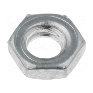 Nut | hexagonal | UNC4-40 | steel | Plating: zinc | Pitch: 40