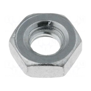 Nut | hexagonal | UNC6-32 | steel | Plating: zinc | Pitch: 32