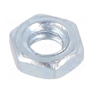 Nut | hexagonal | UNC 4-40 | steel | Plating: zinc | 4.66mm