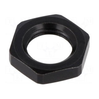 Nut | M10 | 1 | steel | Plating: oxidized | 15mm | black