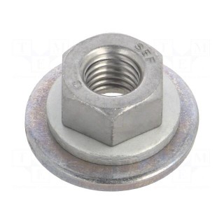 Nut | with flange,with washer,protective | hexagonal | M10 | 1.5