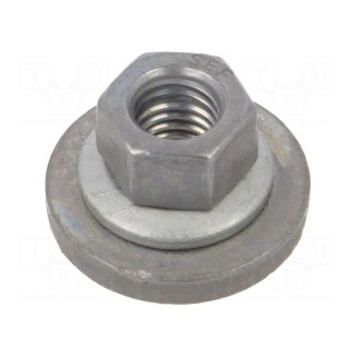 Nut | with flange,with washer,protective | hexagonal | M5 | 0.8 | 8mm