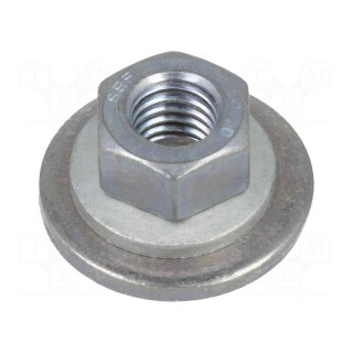 Nut | with flange,with washer,protective | hexagonal | M8 | 1.25