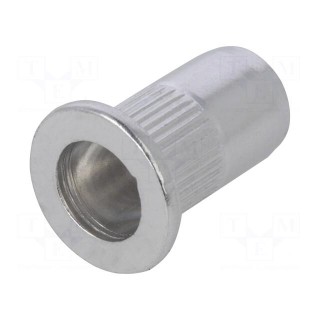 Rivet nuts | M6 | aluminium | Ømount.hole: 9mm | L: 17mm | 20pcs.
