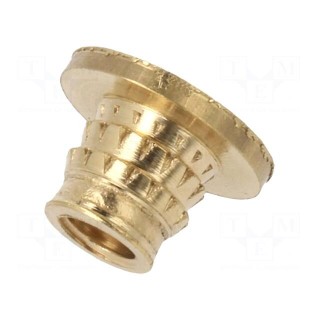 Threaded insert | brass | M3 | BN 37896 | L: 4.1mm | for plastic