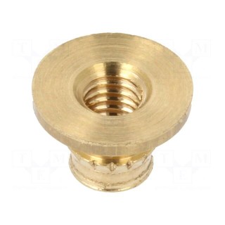 Threaded insert | brass | M3 | BN 37896 | L: 4.1mm | for plastic