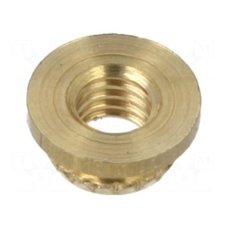 Threaded insert | brass | M3 | BN 37905 | L: 1.85mm | for plastic