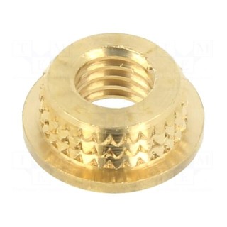Threaded insert | brass | M5 | BN 37905 | L: 3mm | for plastic