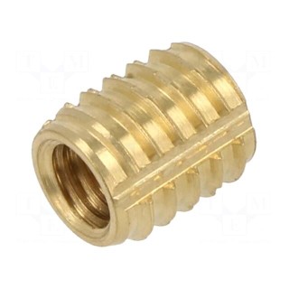 Threaded insert | brass | M5 | L: 8.4mm | Features: duroplast | TRISERT®