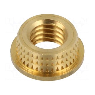 Threaded insert | brass | M8 | BN 37905 | L: 4.75mm | for plastic