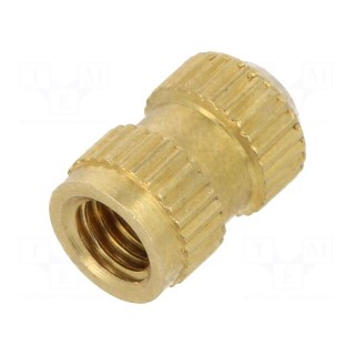 Threaded insert | brass | without coating | M3 | BN: 1045 | L: 7mm