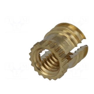 Threaded insert | brass | without coating | M3 | BN: 1046 | L: 4.72mm