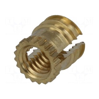 Threaded insert | brass | without coating | M3 | BN 1046 | L: 4.72mm