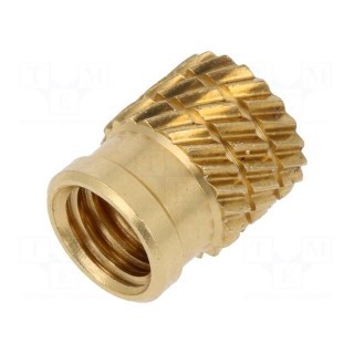 Threaded insert | brass | without coating | M5 | BN: 1054 | L: 8.3mm