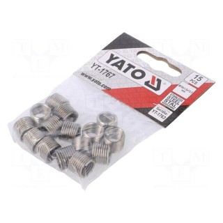 Threaded insert | stainless steel | M10 | Pitch: 1,5 | 15pcs.