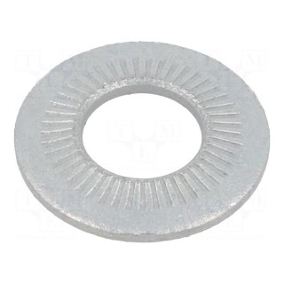 Washer | internally serrated | M12 | D=27mm | h=3.1mm | spring steel