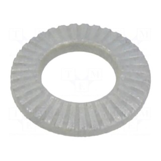 Washer | internally serrated | M5 | D=10mm | h=1.5mm | spring steel