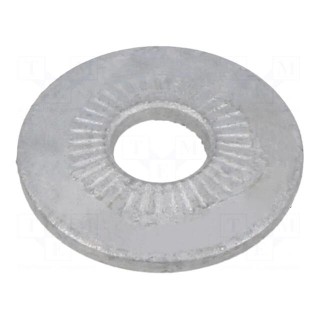 Washer | internally serrated | M5 | D=16mm | h=2.1mm | spring steel