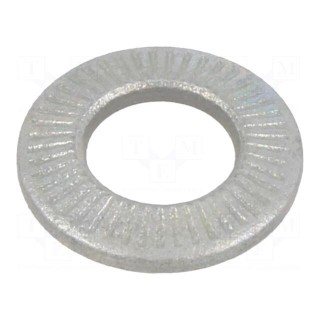 Washer | internally serrated | M8 | D=16mm | h=2.2mm | spring steel