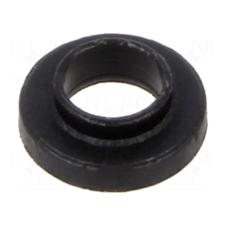 Washer | round | D=3.38÷3.48mm | h=0.79mm | polyamide | black