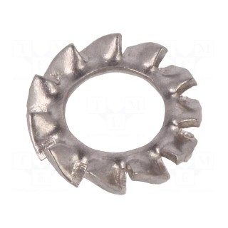 Washer | round | D=8mm | A2 stainless steel | DIN 6798A | BN 675