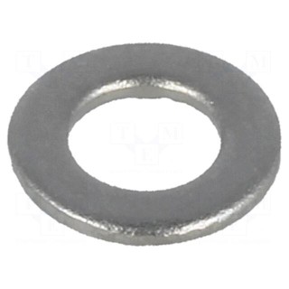 Washer | round | M3 | D=6mm | h=0.5mm | brass | Plating: nickel | BN 566