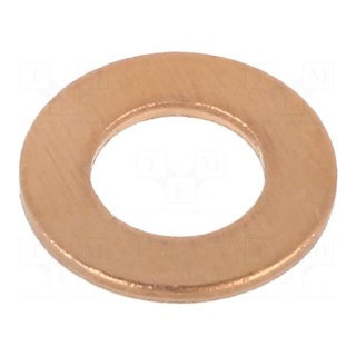 Washer | round | M6 | D=12mm | h=1mm | copper | DIN 7603A | BN 447