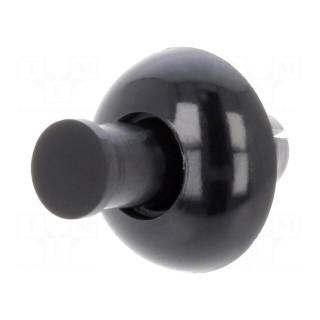 Rivet | polyamide | L.rivet: 5.1mm | Panel cutout diam: 4.8mm | black