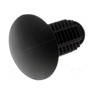 Rivet | polyamide | Panel cutout diam: 8mm | black | Mounting: push-in