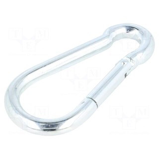 Carabiner | steel | for rope | L: 120mm | zinc | 11mm
