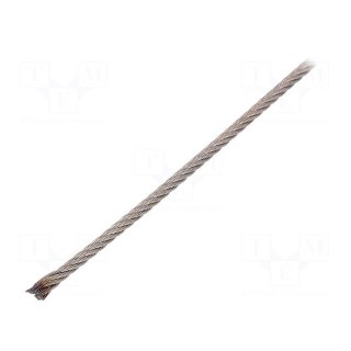 Rope | acid resistant steel A4 | Ørope: 3mm | L: 50m | Rope plexus: 7x7