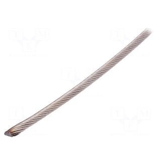 Rope | acid resistant steel A4 | Ørope: 4mm | L: 50m | 458kg