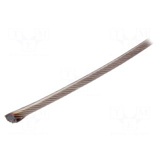 Rope | acid resistant steel A4 | Ørope: 5mm | L: 10m | 629kg