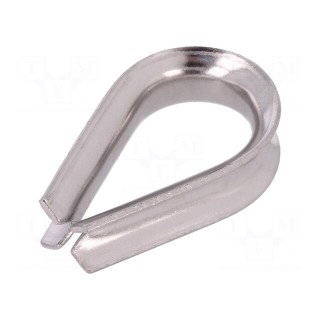 Thimble for rope | acid resistant steel A4 | for rope | DIN 6899