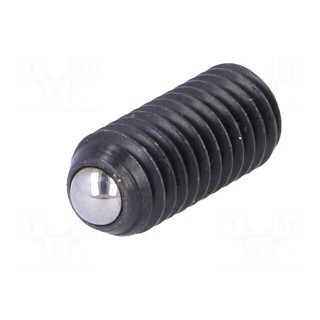 Ball latch | steel | BN: 13363 | Thread: M6 | 14mm | Cut: slotted