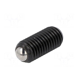 Ball latch | steel | Thread: M12 | 26mm | Features: with spring