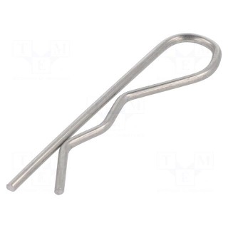 Cotter pin | stainless steel | Ø: 2mm | L: 57mm | Shaft dia: 9÷14mm