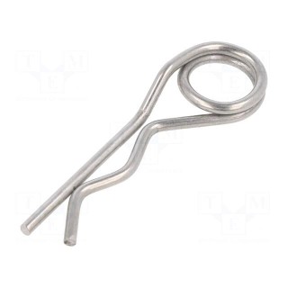 Cotter pin | stainless steel | Ø: 3mm | L: 73mm | Shaft dia: 17÷24mm