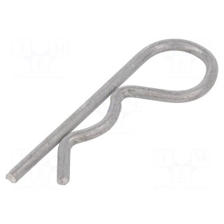 Cotter pin | stainless steel | Ø: 5mm | L: 102mm | Shaft dia: 20÷28mm