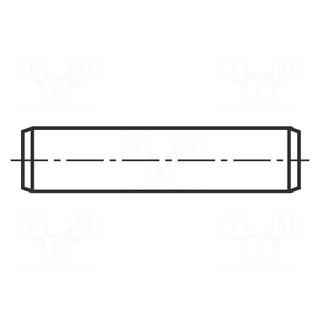 Cylindrical stud | A2 stainless steel | BN: 684 | Ø: 2mm | L: 10mm