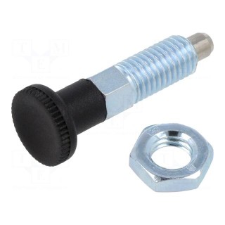 Indexing plungers | Thread: M10 | 6mm | Plunger mat: stainless steel